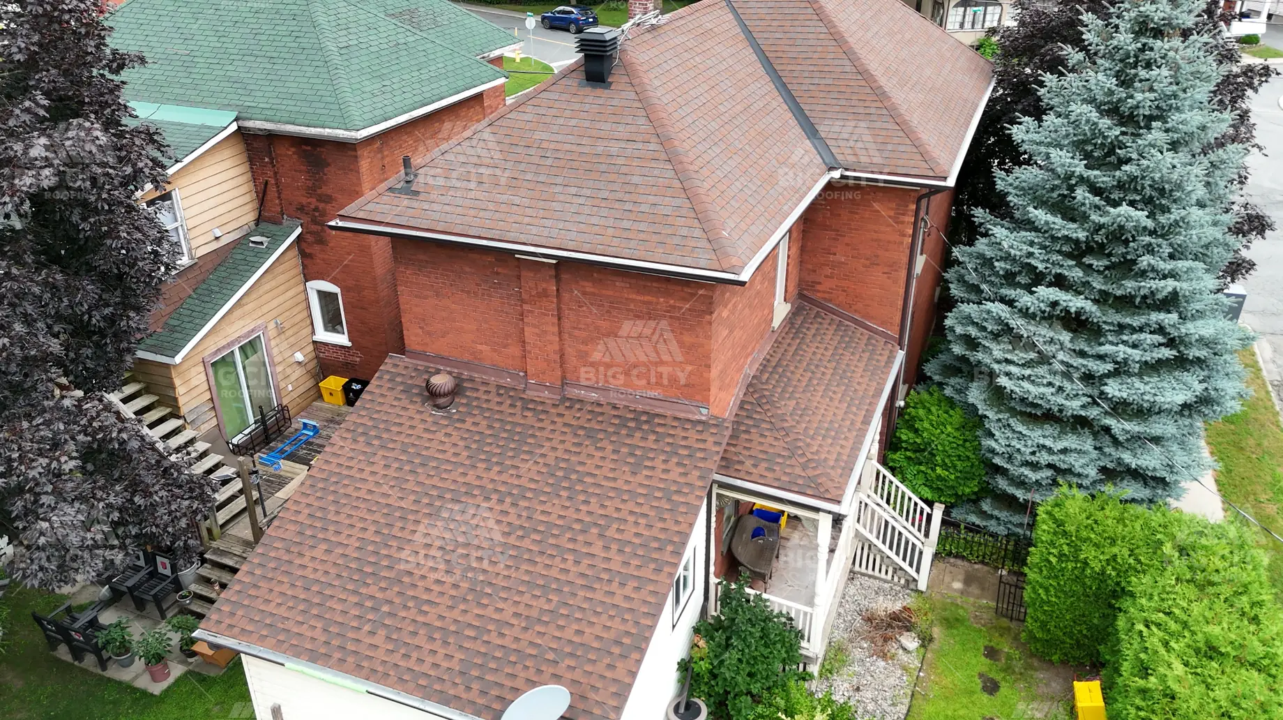 Asphalt roofing system installed by Big City Roofing in Ottawa