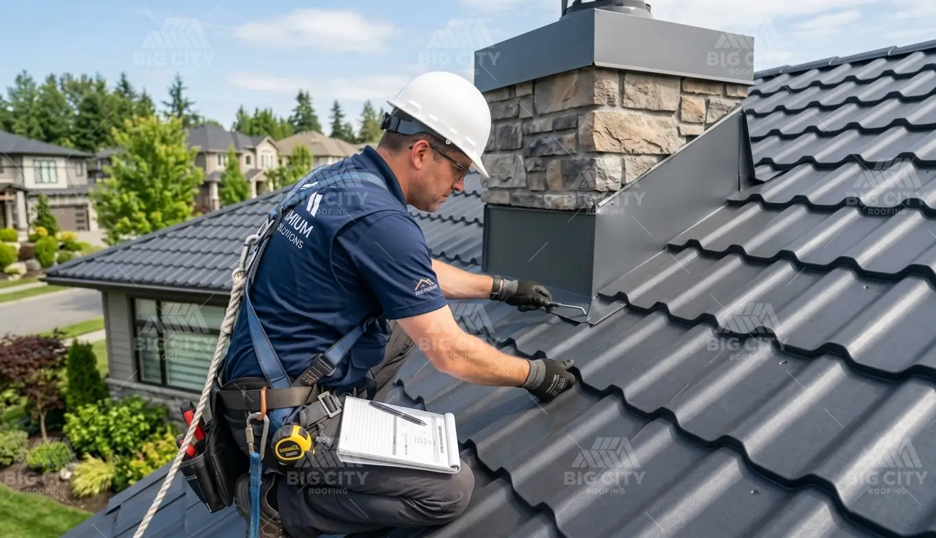 Professional roof inspection and assessment before roofing installation