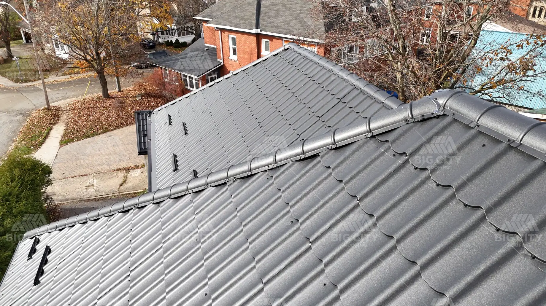 Residential metal roofing installation in Ottawa by Big City Roofing